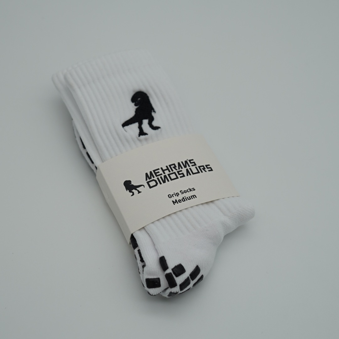 Grip Socks | 2 Pairs | Black & White