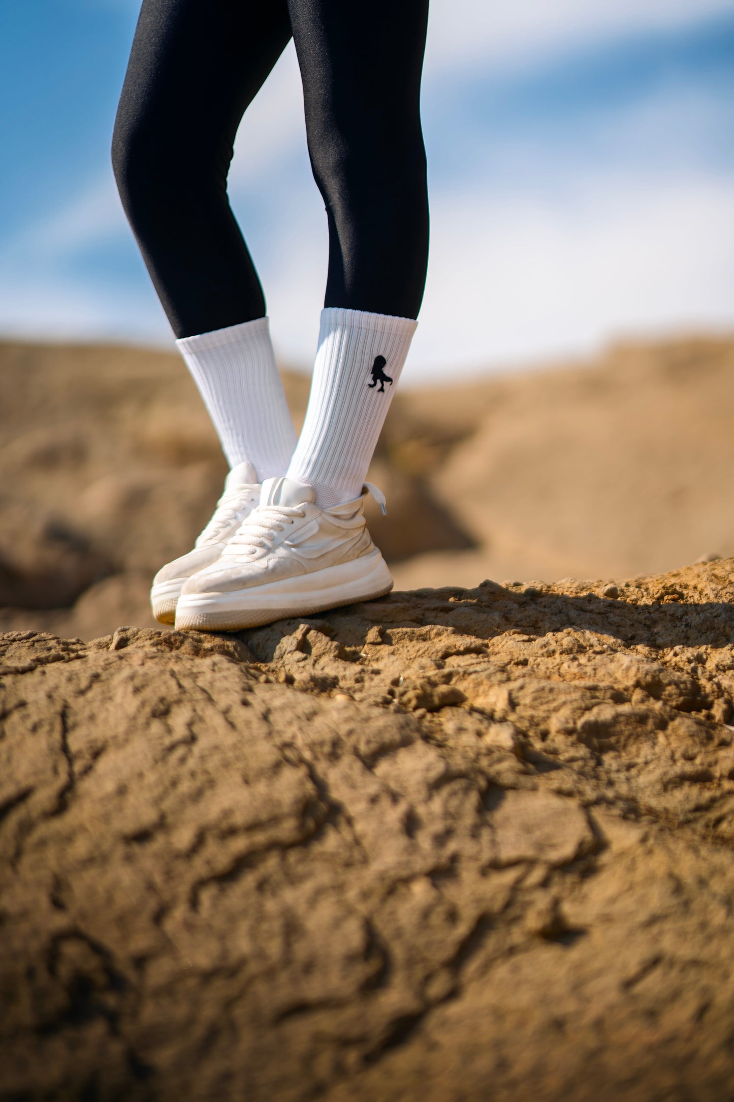 Football Grip Socks — 2 Pairs (Black & White)