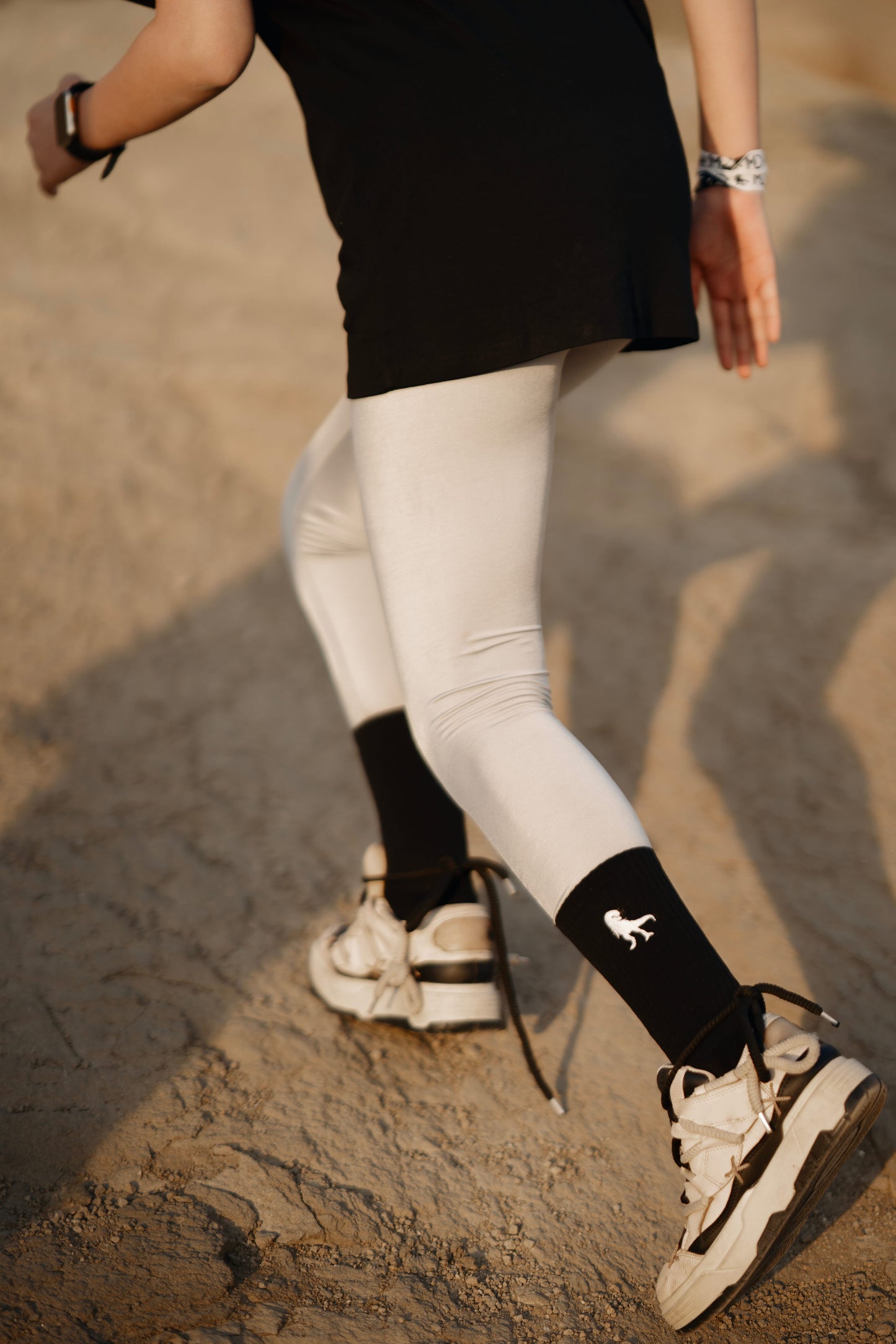 Football Grip Socks — 2 Pairs (Black & White)