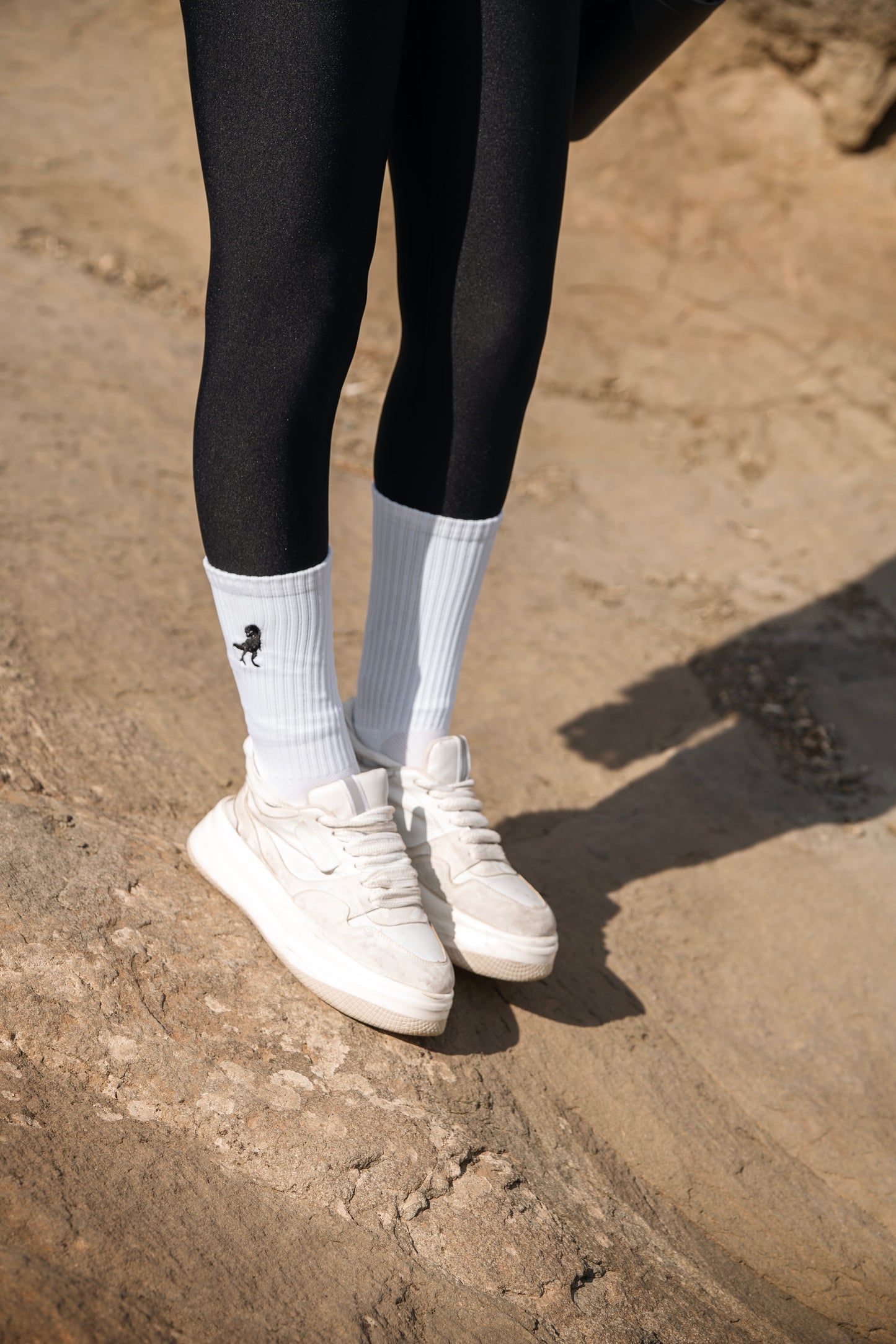 Football Grip Socks — 2 Pairs (Black & White)